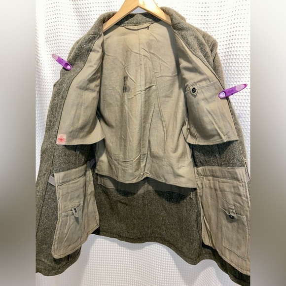 Men’s‎ Vintage authentic 100% Wool Swedish Jacket Army Military Dress Uniform - Picture 7 of 16